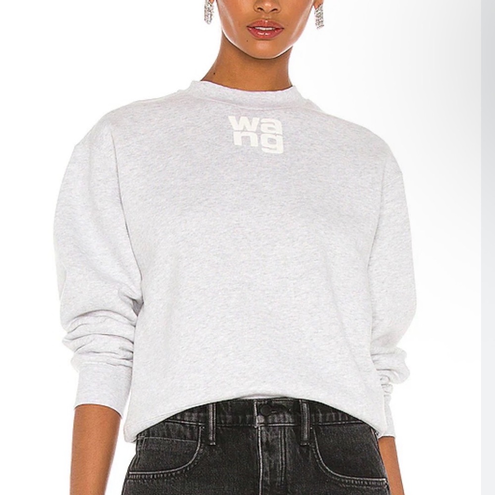 Alexander Wang Gray Crew Neck Sweater